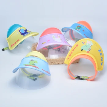 

Traveling Baby Protective Hat Protective Cap Anti-spray Hat Children Adjustable Transparent Mask Empty Top Hat Sunscreen Hotsell