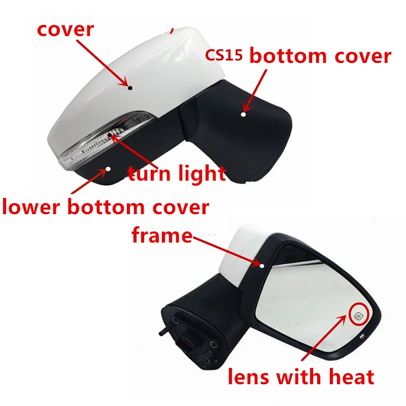 

Rear view mirror cover/Turn light/lamp for CHANGAN CS15 lens frame