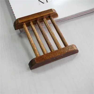 Wooden Soap Dish Box Container Tub Durable Soap Holder Storage Cup Rack For Bathroom Fixture 1PCS Convenient 9x8.3CM