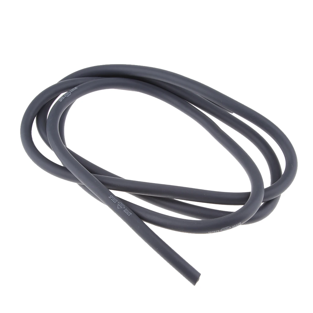 Motorcycle Soft Rubber Fuel Line Line Petrol Delivery Hose,1M Grey,ID 5mm