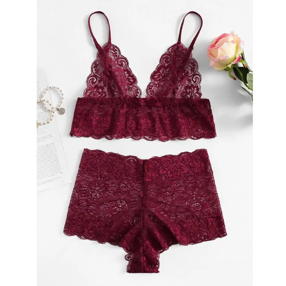 

Woman Lingerie 2019 Women Sexy Lingerie Set Summer Lacely Lace Push Up Bra Set Transparent Panties Underwear Push Up 30X