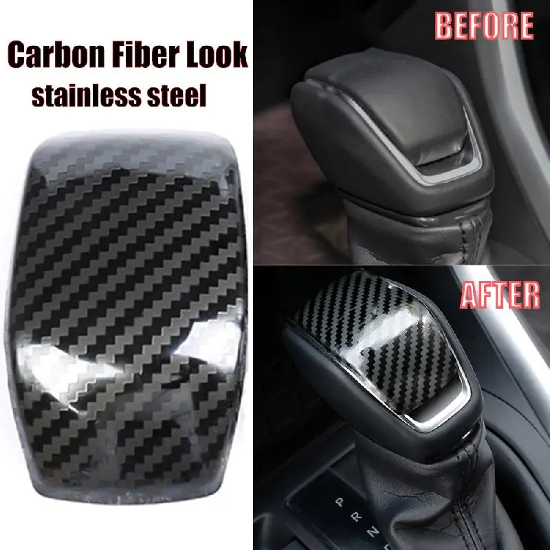 

Carbon Fiber Speed Gear Shift Knob Cover Trim For Toyota RAV4 2019 2020