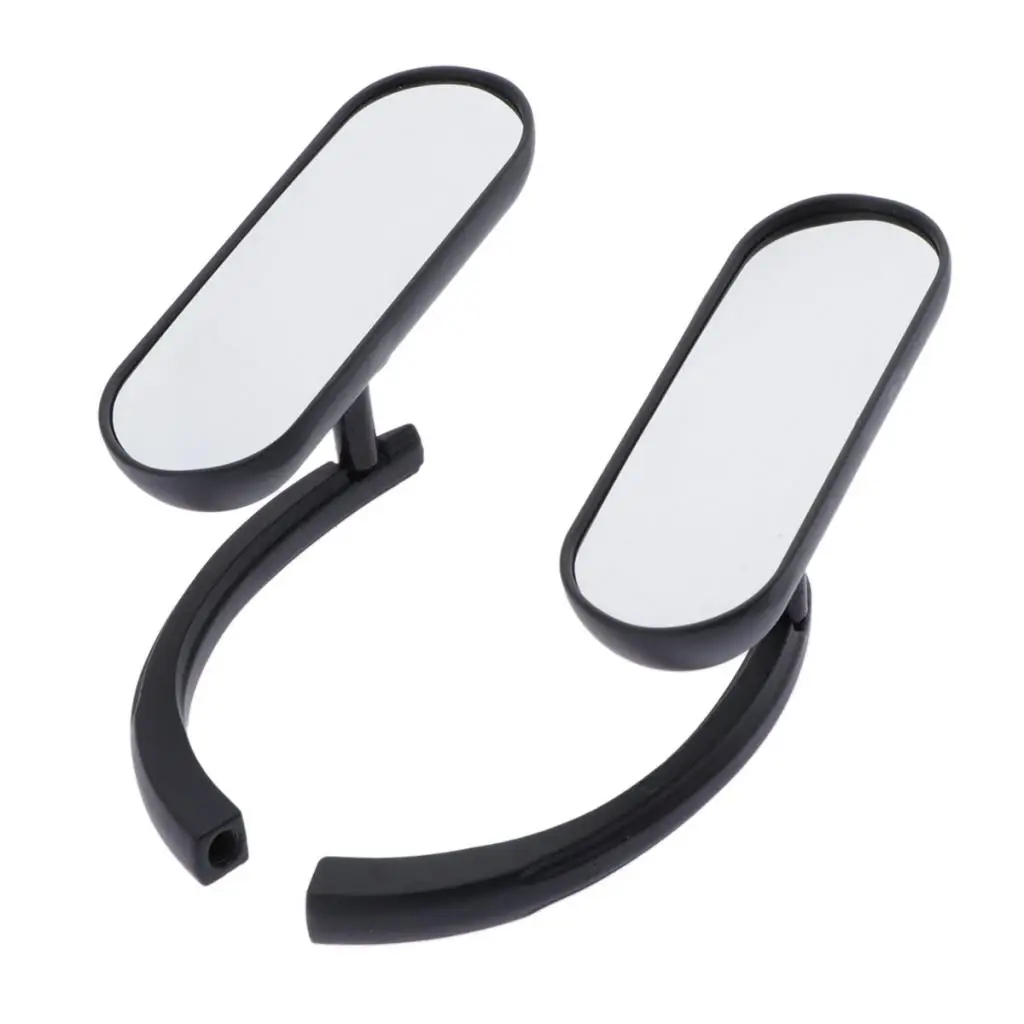 8 мм/10 мм боковое зеркало заднего вида прямоугольные Сменные зеркала для Harley Softail Sportster Chopper Bobber(черный