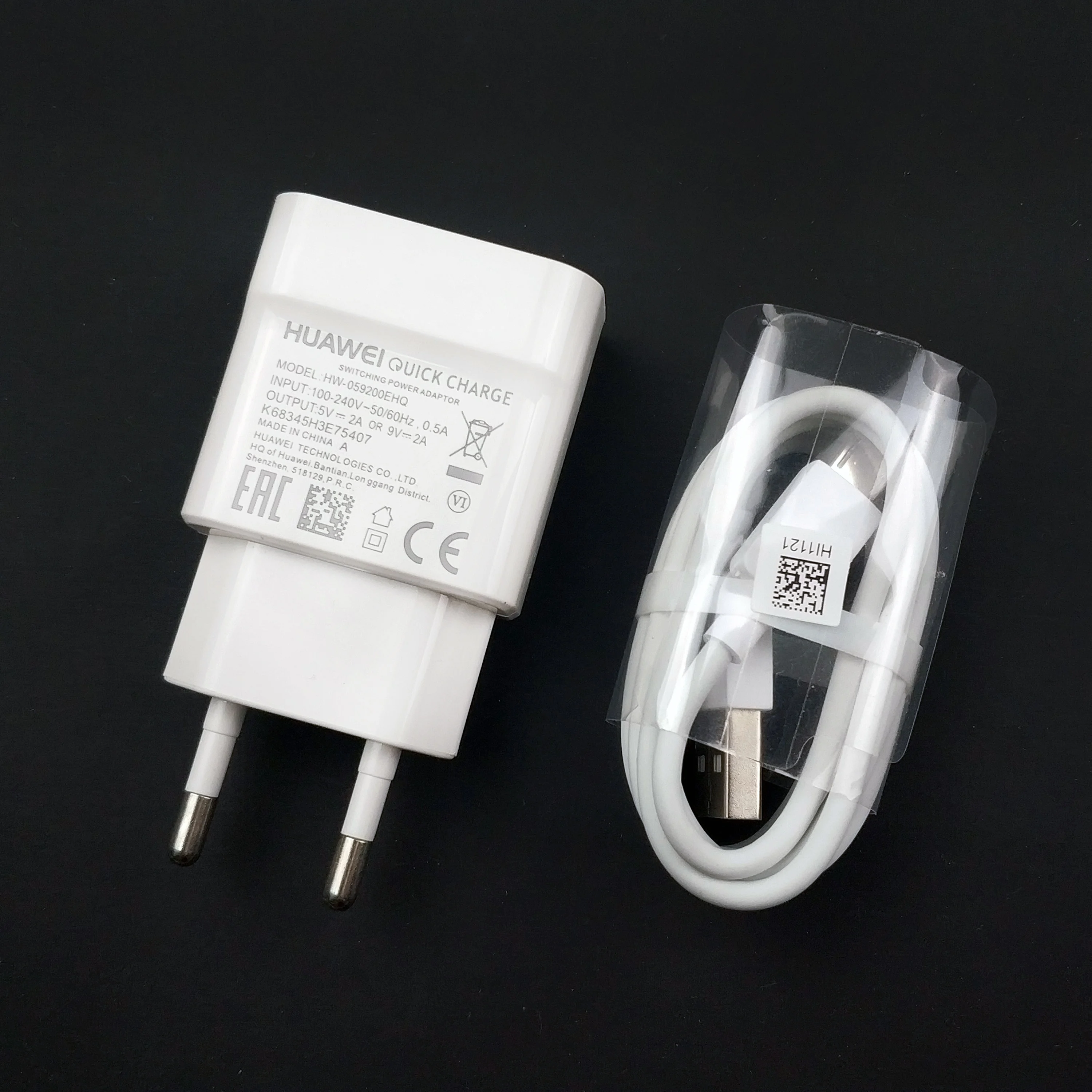 Подлинное huawei P10 lite зарядное устройство 9V2A EU настенный быстрый Usb QC2.0 зарядный