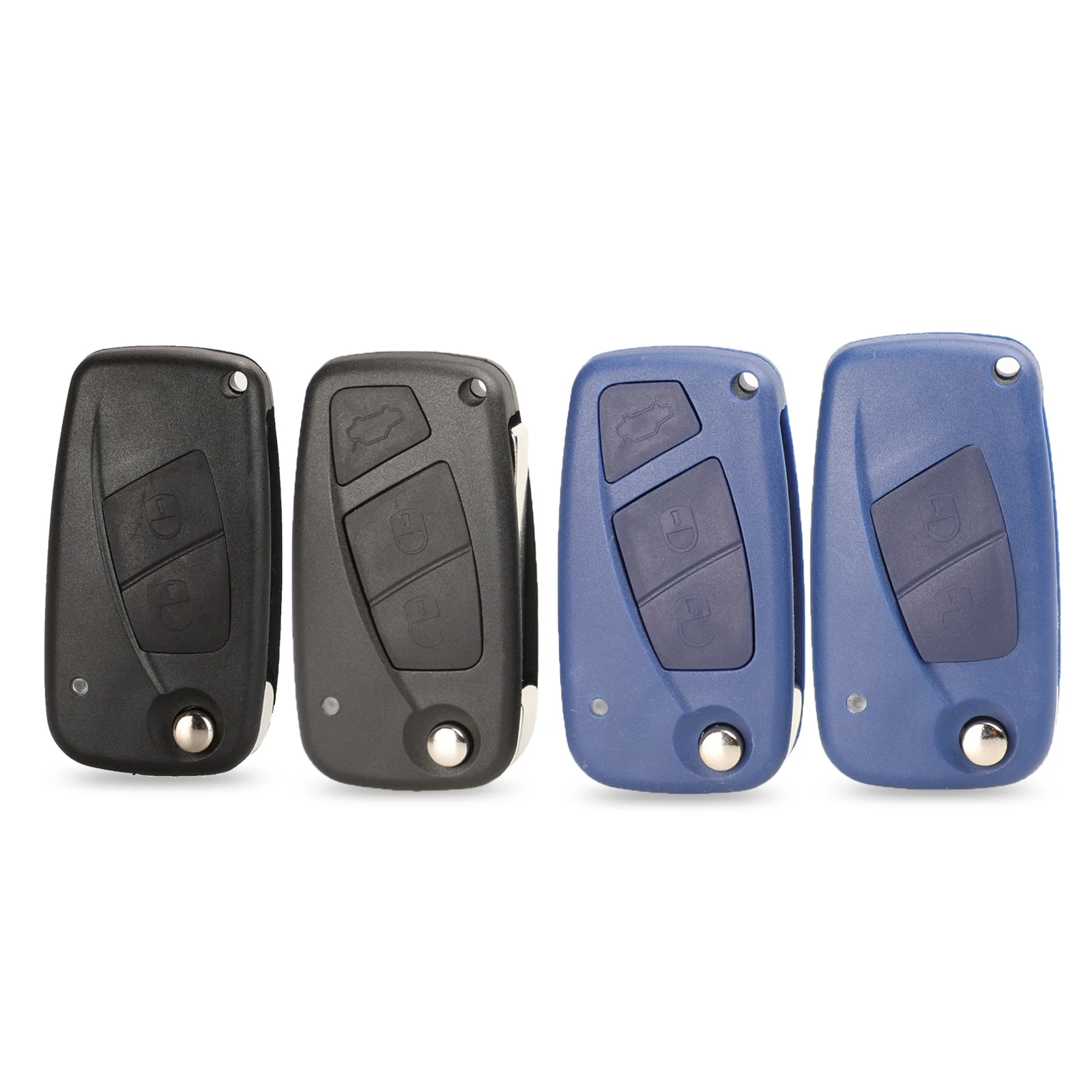 Keyforkess 20 pz/lotto Flip Remote Key Shell misura per FIAT Punto Ducato Stilo Panda caso Fob nero 3 pulsanti Foldind Fob - H5ce66eed32fb4a5394355fc6a7f4d4e4O