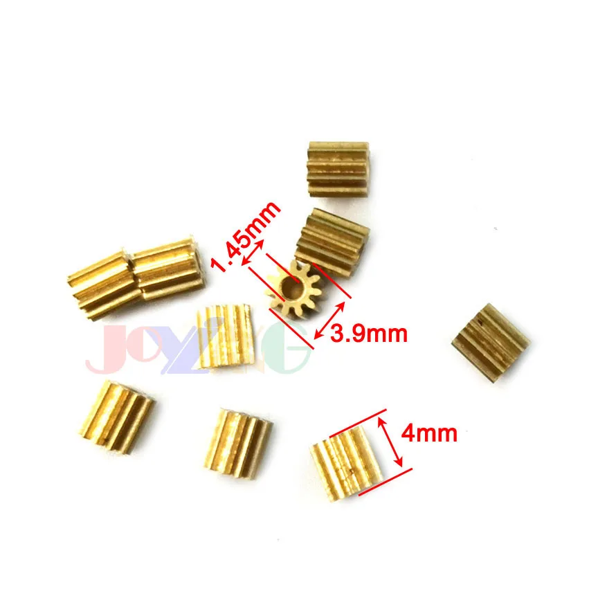 111.5A 0,3 м 3,9 мм Диаметр медный редуктор маленький модуль 11 зубьев 1,5 мм отверстие 2 мм/4 мм Высота игрушки Шестерня части 10 шт./лот