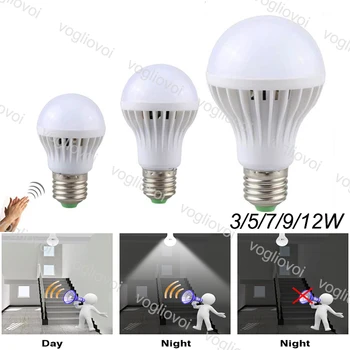 

Vogliovoi Led Light Bulb Sound Voice Control SMD2835 220V 3W 5W 7W 9W 12W E27 Cool White Plastic PC Cover For Hallway Balcony