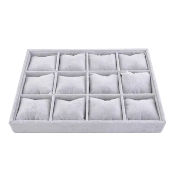 

New Arrival 12 Lattice Home Bedroom Jewelry Earring Ring Necklace Watch Display Stand Holder Jewelry Organizer Show Rack