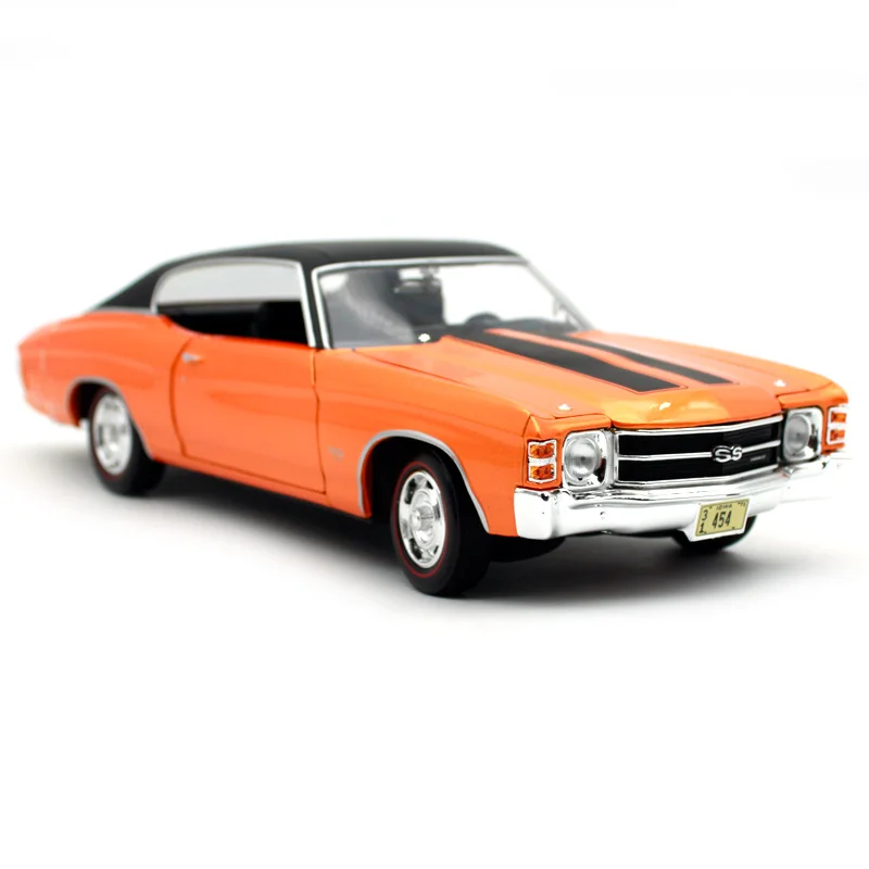 Maisto 1:18 1971 chevrolet chevelle ss454 синий автомобиль литья под давлением 275*105*77 мм роскошные модели классических машин старый автомобиль игрушка для мужчин 31890