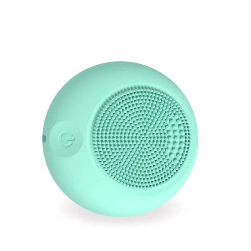 rechargeable Новая электрическая Очищающая щетка для лица, силиконовая звуковая вибрация, мини очиститель, Глубокая Чистка Пор, массаж кожи, щетка для мытья лица - Цвет: rechargeable