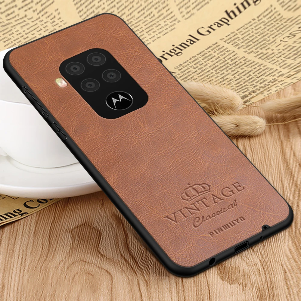 Кожаный чехол PINWUYO для Motorola Moto P50 Note мягкий жесткий One Zoom Ретро телефона Pro|Бамперы|