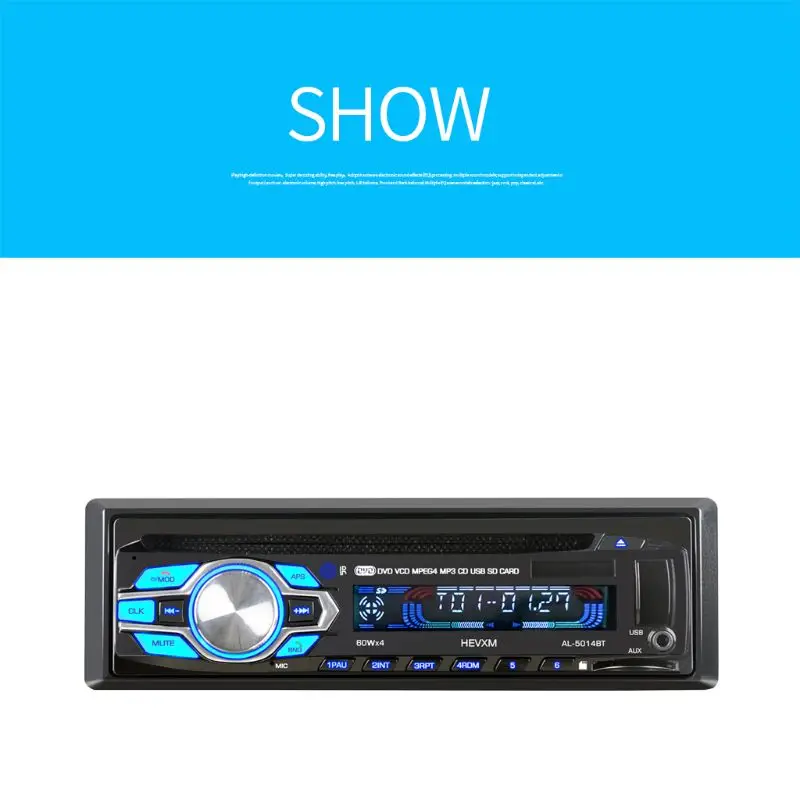 1 Din 12V автомобильный DVD CD плеер автомобиля MP3 стерео автомобиля Handfree Авторадио BT аудио