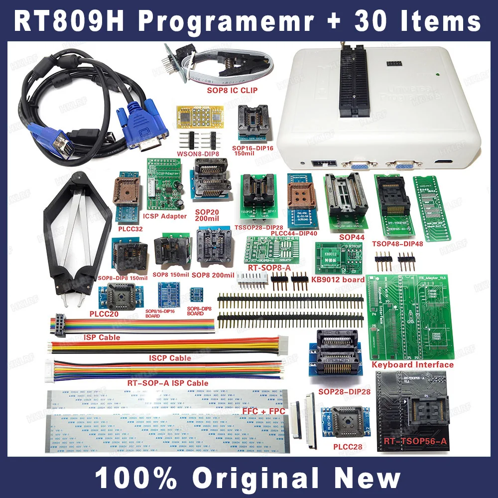 ORIGINAL NEW Universal Pogrammer RT809H +30 Items Support 40000 IC Mdels Best Choice For Reparing Better Than TL866ii PLUS/T56 | Компьютеры