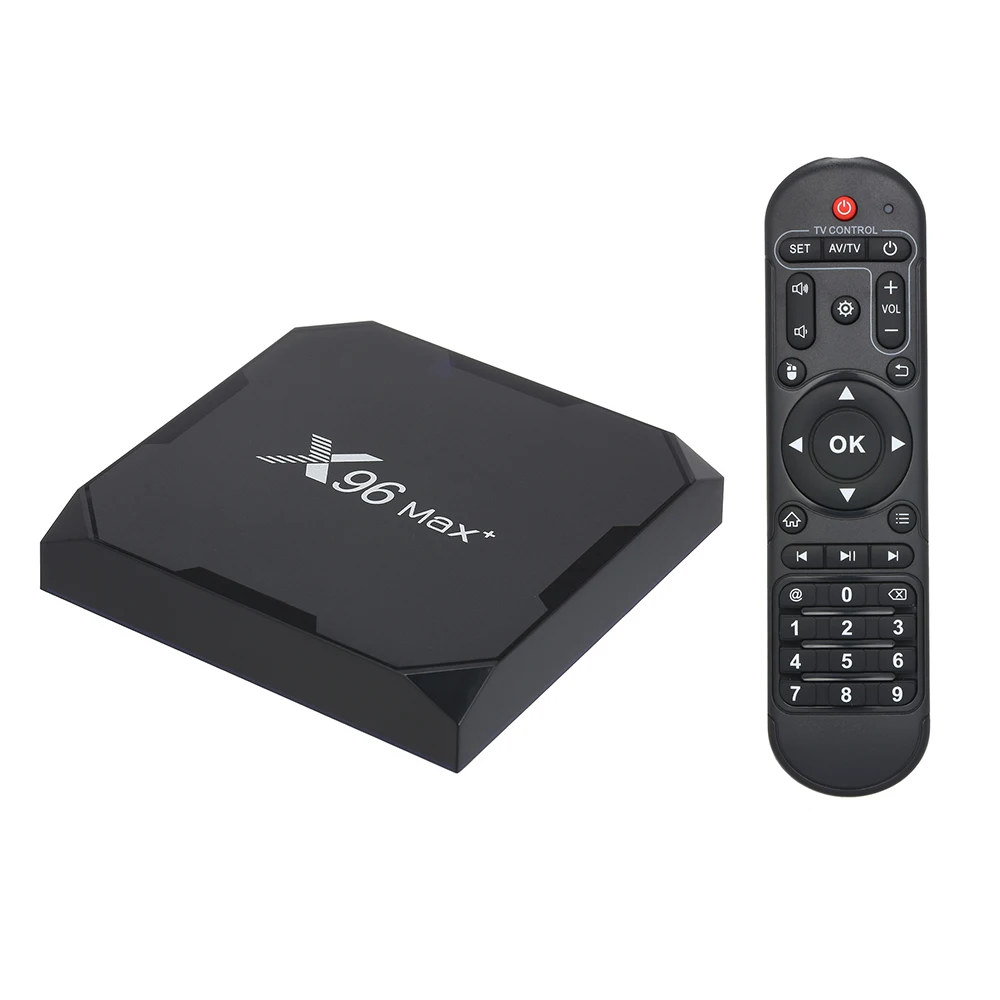 ТВ приставка X96 Max Plus 2 4G/5G Wi Fi 4 ядерный процессор S905X3 Android 9 0 с поддержкой BT 8K 4K