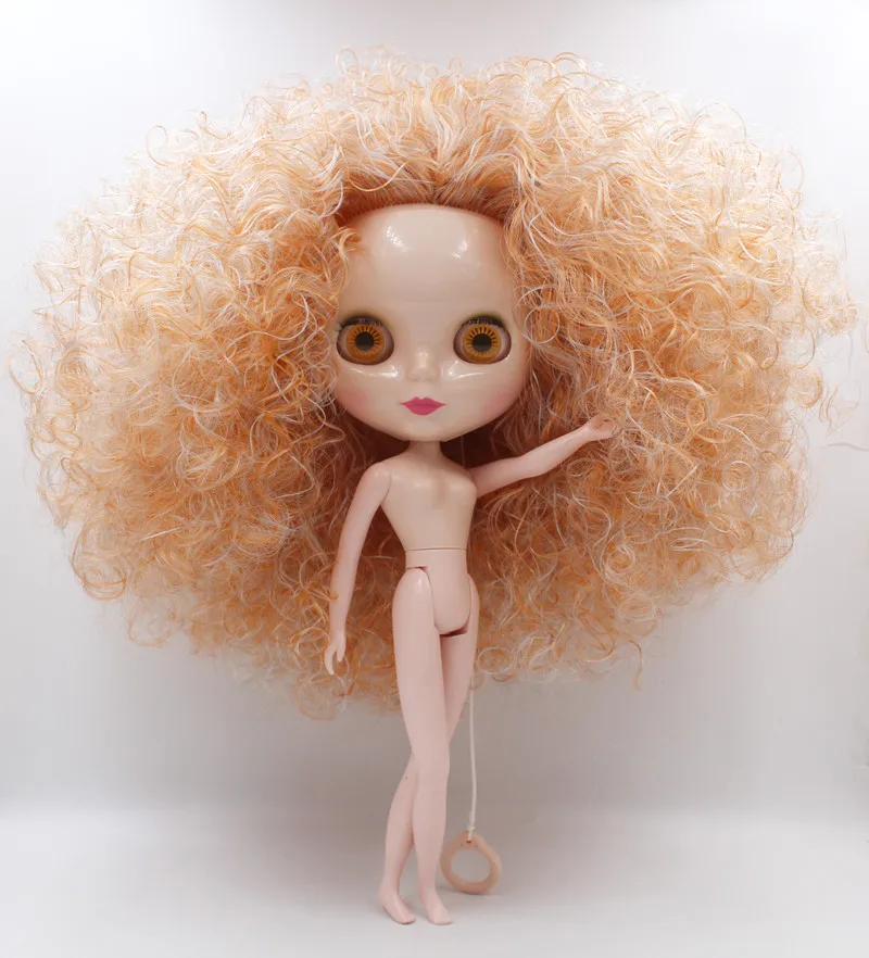 Free Shipping big discount RBL-862J DIY Nude Blyth doll birthday gift for girl 4color big eye doll with beautiful Hair cute toy