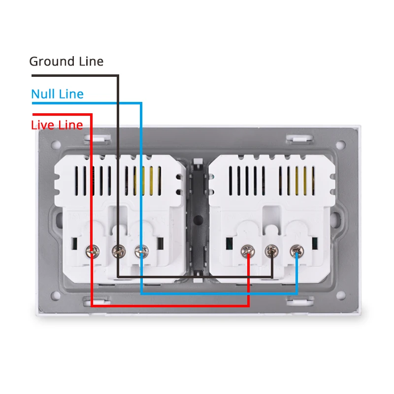 COSWALL 2/3/4/5 Gang Россия Испания настенная розетка стандарта ЕС)+ Dual USB зарядка Порты и разъёмы Скрытая мягкий светодиодный индикатор Стекло Панель