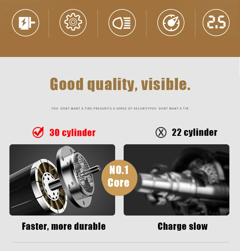 Compressor de ar do Carro Bomba de ar do Cilindro Inflador de Pneus para o Carro Inteligente Pneu Inflável Portátil Auto Pneus 30 12v 150psi 3 Cheap Bomba inflável