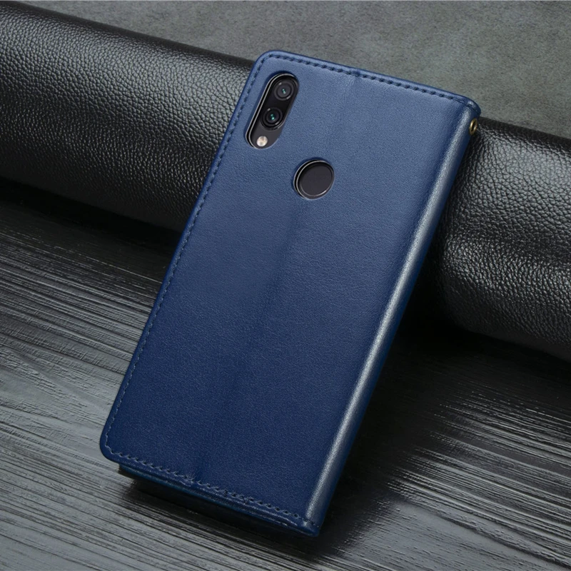 Роскошный бизнес-стиль, кожаный чехол Redmi Note 7, чехол с пряжкой, кошелек, карта, откидная крышка для Xiaomi Redmi Note 7, чехол Redmi Note 7 Pro 7S