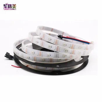 

WS2813 led pixel strip 1m/5m Dual-signal 30/60/144 pixels/leds/m IP30/IP65/IP67 waterproof DC5V RGB individually Led Strip tape