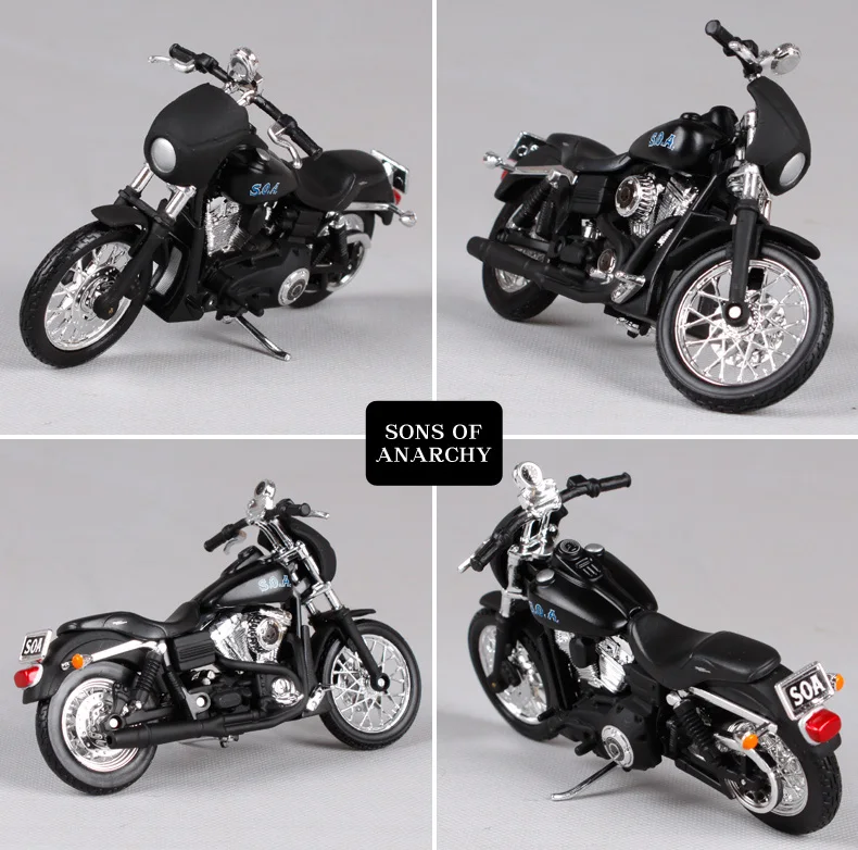 Maisto 1:18 Harley Davidson SONS OF anarchia мотоцикл металлическая модель игрушки для детей подарок на день рождения Коллекция игрушек