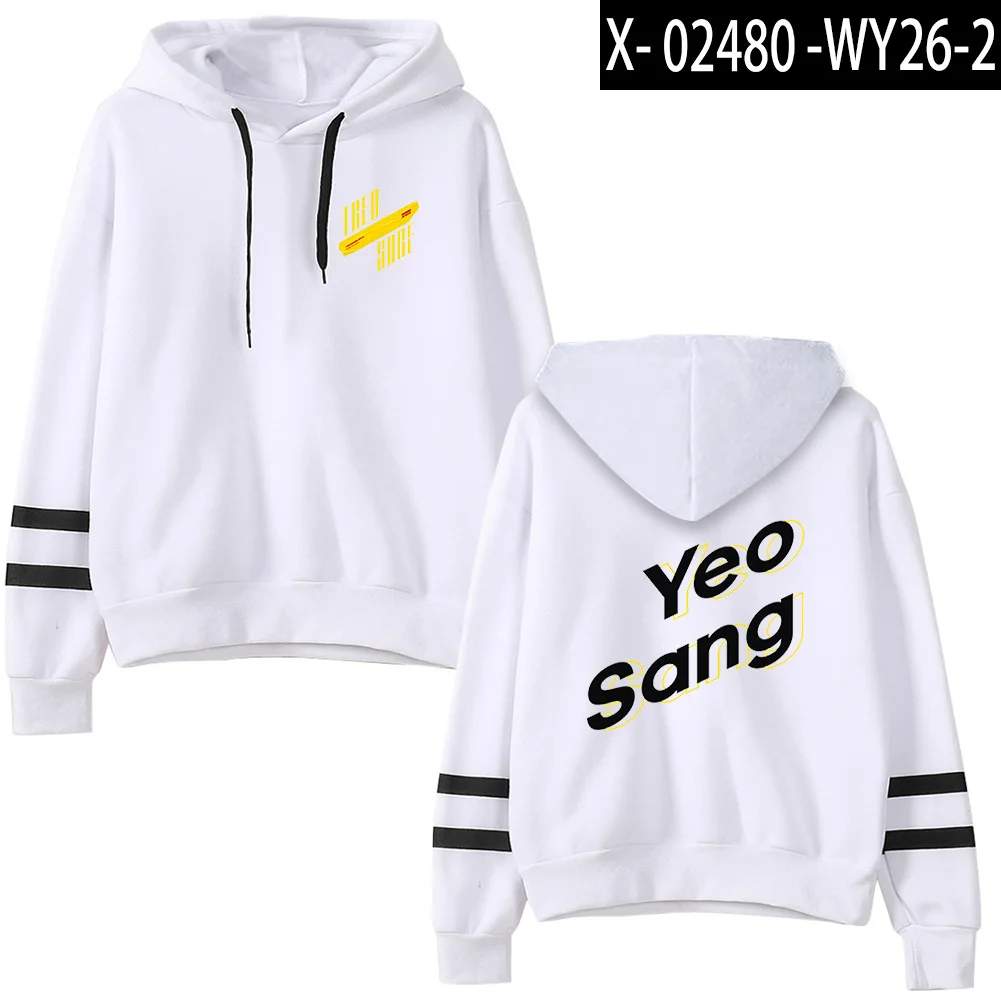 Красный KPOP fans ATEEZ толстовка женская одежда забавные женские Jpop толстовки хип хоп полиэстер/хлопок Harajuku спортивный костюм - Цвет: white