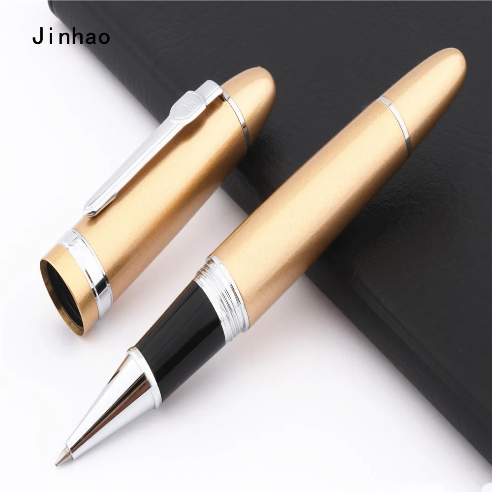 Ручка-роллер Jinhao шампань золото 159 для бизнеса офиса со средним пером Новинка