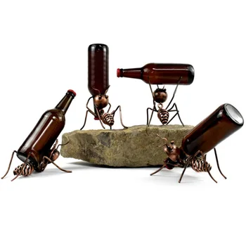 

Creative Little Ant Wine Holder Display Decorative Rack Cocktail Dining Table Wine Cabinet Bar Counter Decorations