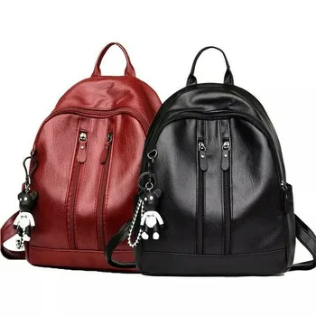 

Newly Fashion Women Girl Leather Backpack Schoolbags Handbag Shoulder Bag Satchel Rucksack Outdoor Large Capacity Backpacks
