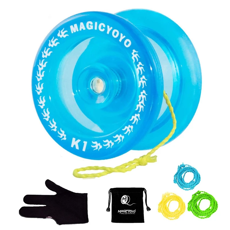 MAGIC YOYO Crystal Blue K1 отзывчивый мяч Yoyo 3 струны + перчатка сумка подарок | Игрушки и