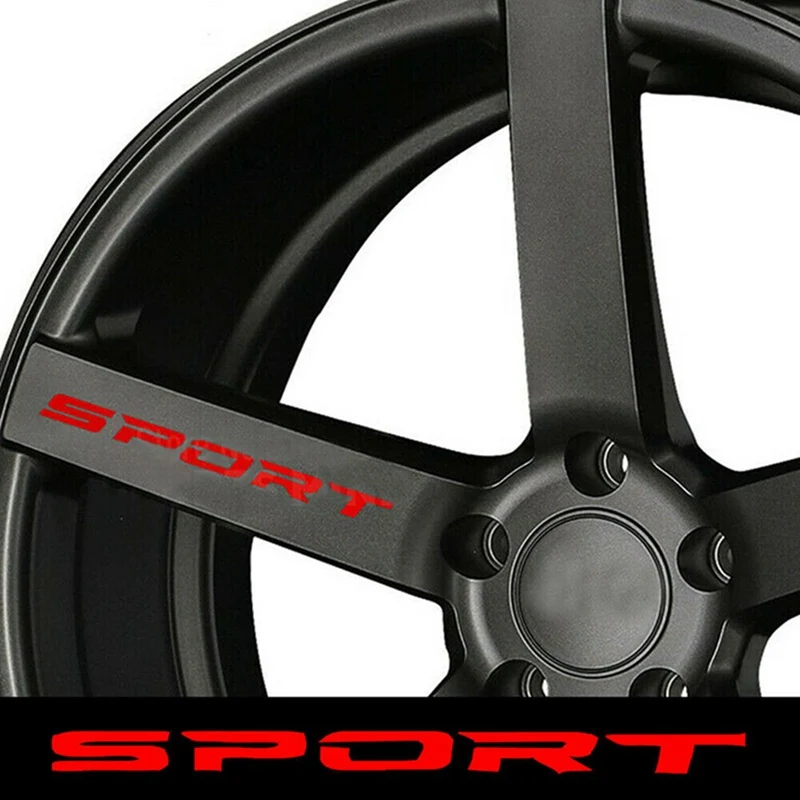 

New Car Sticker Sports Font Car Body Sticker Auto Door Rims Wheel Hub Racing Decal Exterior Accessories Auto Products