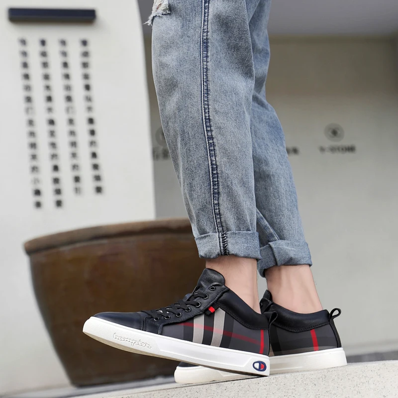 Phragmites/модные высокие мужские ботинки в полоску зимние меховые кроссовки Zapatos De Mujer кожаные мужские ботинки высокого качества