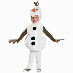 Cute Snowman Olaf Costume Cosplay For Children Christmas Costume For Kids