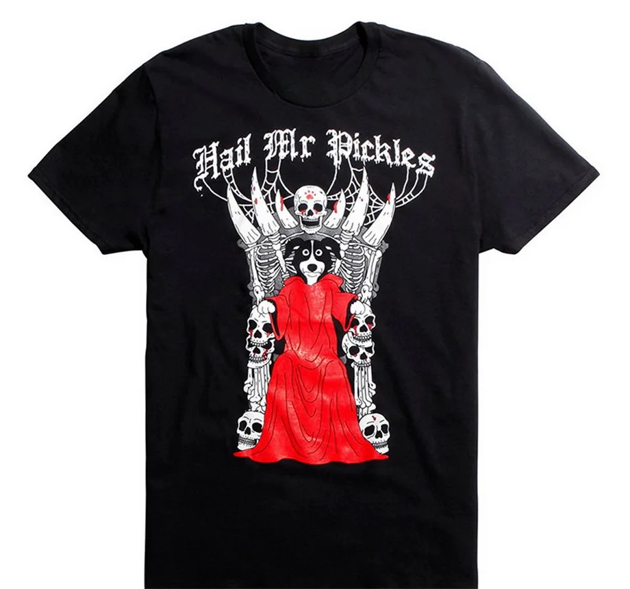 

Changes Mr. Pickles Men's Hail Mr. Pickles T Shirt Black Mens Confortable T-Shirts 2020 Fashion
