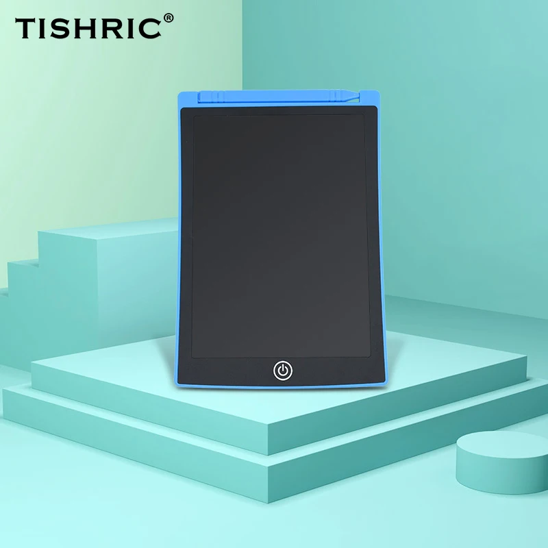Blue-TSR701-NO LOCK TISHRIC графический планшет образовательный 8,5 Дюймов Тонкий стильный ЖК-планшет для письма детская письменная доска со стилусом для рисования - Цвет: Blue-TSR701-NO LOCK