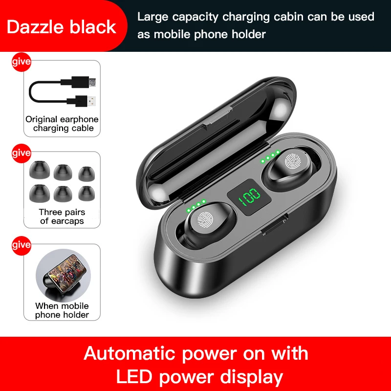 

Tws Bluetooth earphones with LED Display Wireless Headphone Waterproof headset gamer 3500mAh Music Earbuds for Xiaomi pk tws i12