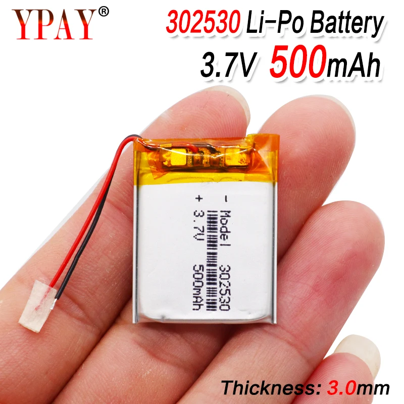 1/2/4 шт. Батарея Размеры 302530 3 7 V 500mah литий-полимерный с защитой доска для MP4