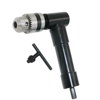 

3/8 90° Right Angle Drill Attachment Adapter Three-jaw Chuck Corner Cordless