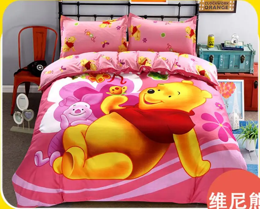 Мультфильм hello kitty cut mouse милый медведь Дух 4 шт./3 шт. пододеяльник наборы мягкий полиэстер постельное белье набор простыней для плоской кровати наволочка