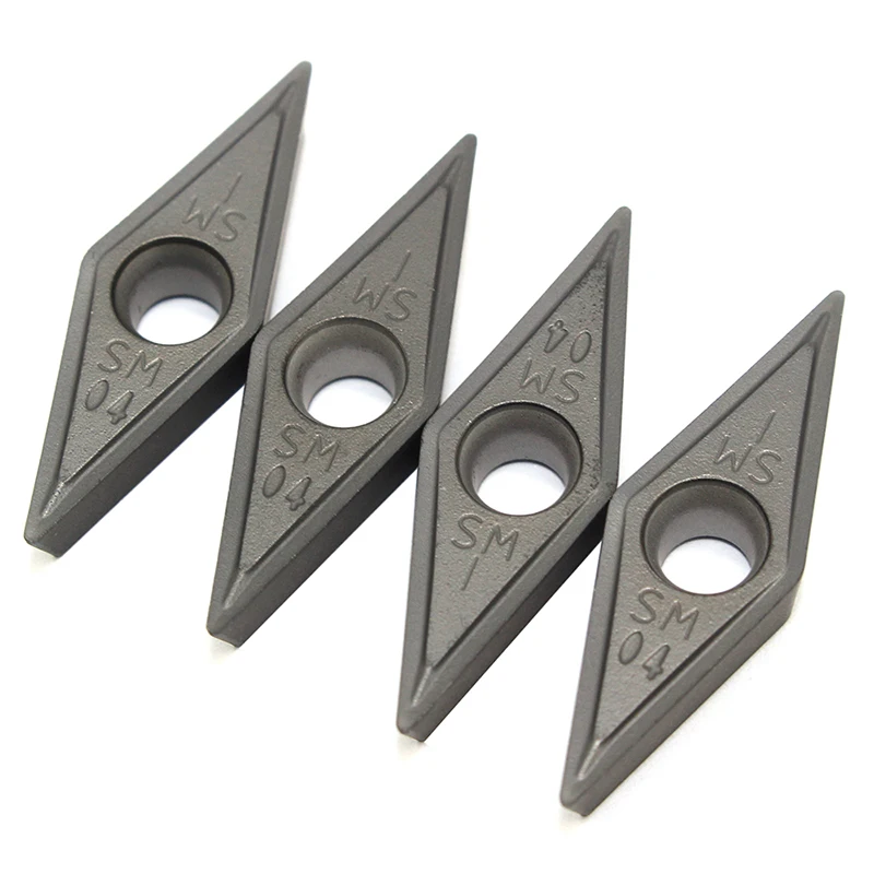 

Вольфрамовый инструмент VCMT160404 SM IC907 908 для внутренней токарной обработки, твердосплавная вставка лезвия, токарные инструменты VCMT 160404, Токарные Пластины