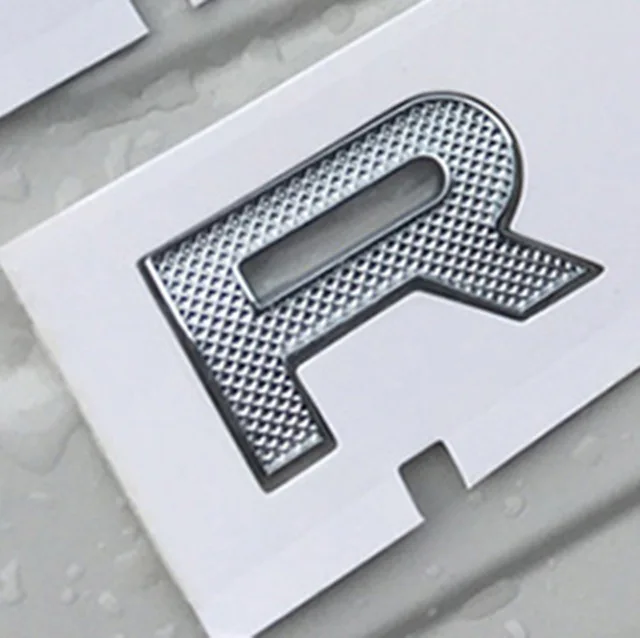 silver SV Top ABS Emblem Car Styling Hood Trunk Letters Logo Sticker For LAND RANGE ROVER SPORT VELAR SV Edition Glossy Black Matte Silver - Цвет: silver SV