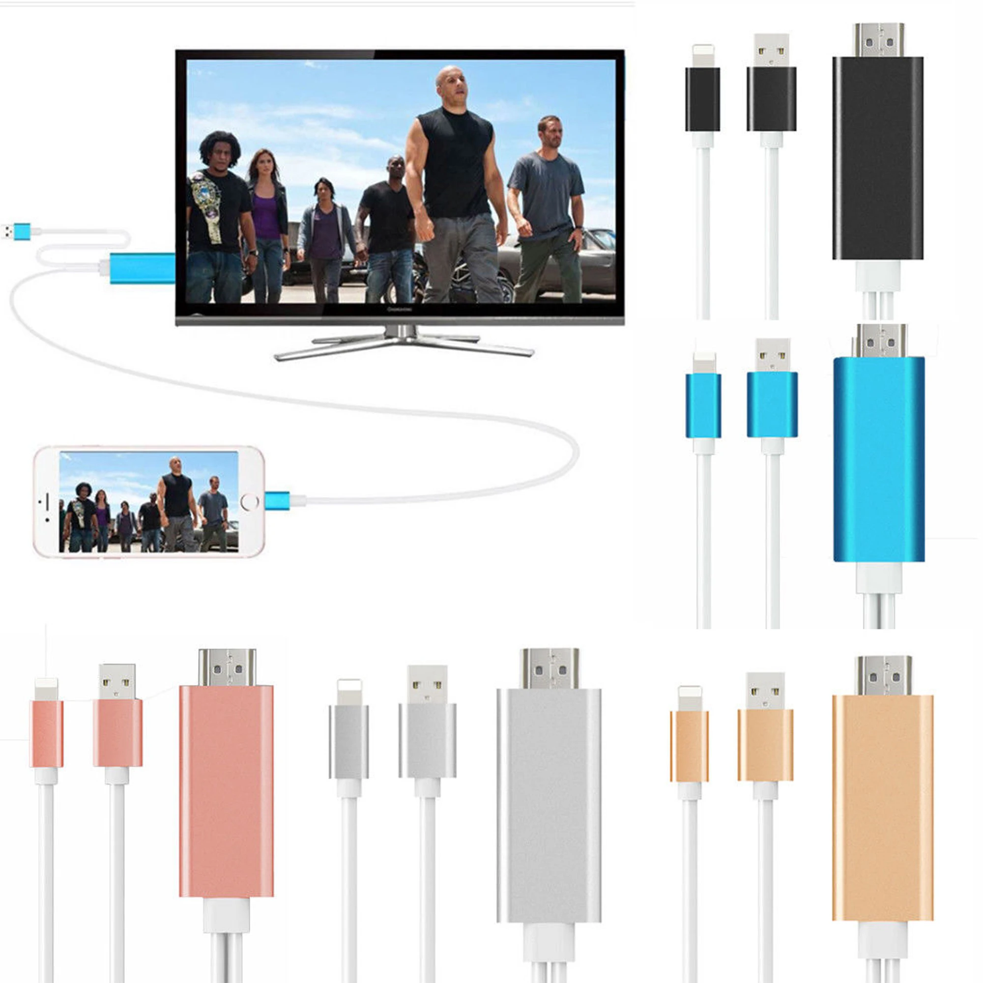 Высокое качество Micro USB 2 0 к HDMI 1080P HD TV 8 контактный кабель адаптер для Samsung Galaxy Android
