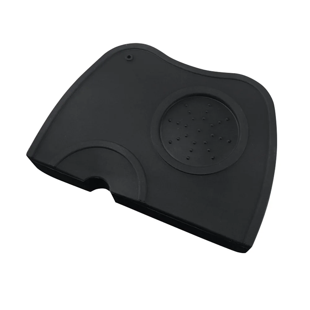 black large Горячая Распродажа, силиконовый коврик для кофе, Противоскользящий коврик для домашнего кофе, чая, инструменты для эспрессо, коврик для вскрытия - Цвет: black large