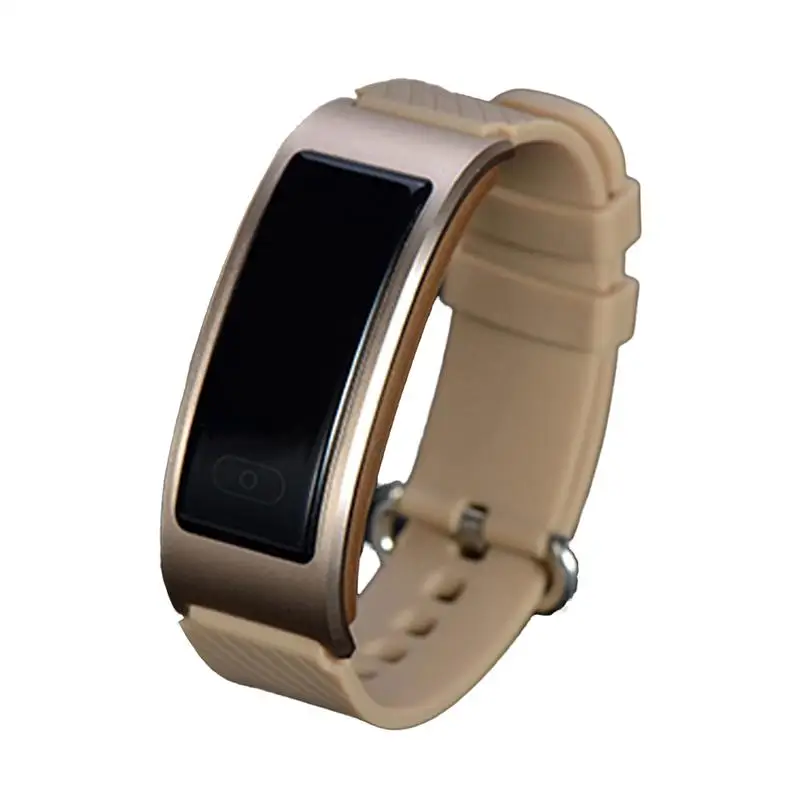 

Waterproof Smart Bracelet Sports Tracker Wristband Pedometer Heart Rate Sleep Monitoring for Android 4.3 and IOS 8.0 (Gold)
