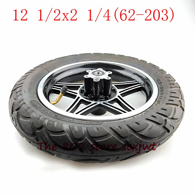 12 1/2X2 1/4 62-203 колеса 12,5 дюймовые шины+ диски из сплава подходит для многих газовых электрических скутеров и электронных велосипедов, складной электровелосипед