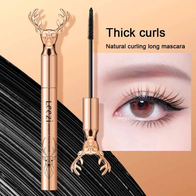 Leezi Mascara Thick Curling Eyelashes Waterproof Sweat proof Quick Dry
