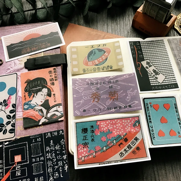 16 шт./упак. Винтаж Японский Ukiyo Плакаты стикер набор для скрапбукинга альбом мусорный планировщик журнал Декор стикер s