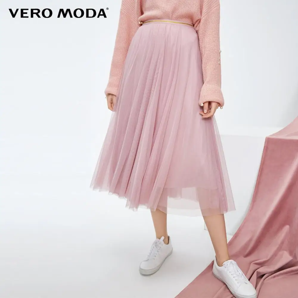 Vero Moda Женская плиссированная юбка с эластичной талией | 31841G513 - Цвет: C19 Lt. pale ling