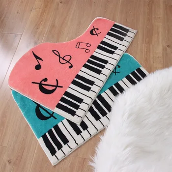 

Cartoon Piano Pattern Doormat Living Room Entrance Decor Water Absorption Non-slip Bath Mat Floor Carpet Soft Kitchen Rugs