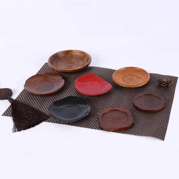 

7Pcs/Set Wooden Plates Solid Color Beer Modern Fashion Househould Handmade Natural Water Pattern Spruce Eco-Friendly Beautiful