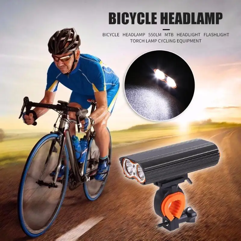 T6 светодиодный фонарь для велосипеда 2000LM с подзарядкой от USB MTB фонарь с бликом